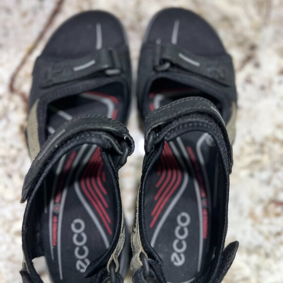 Brand New ECCO Yucatan Sandals Size EU39  Color is black/mole - Picture 6 of 6
